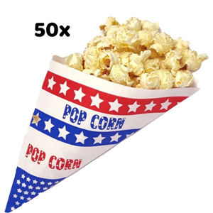 Popcorn ingrediënten voor 50 porties 