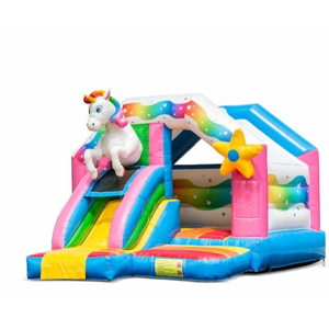 Springkussen Unicorn Slide